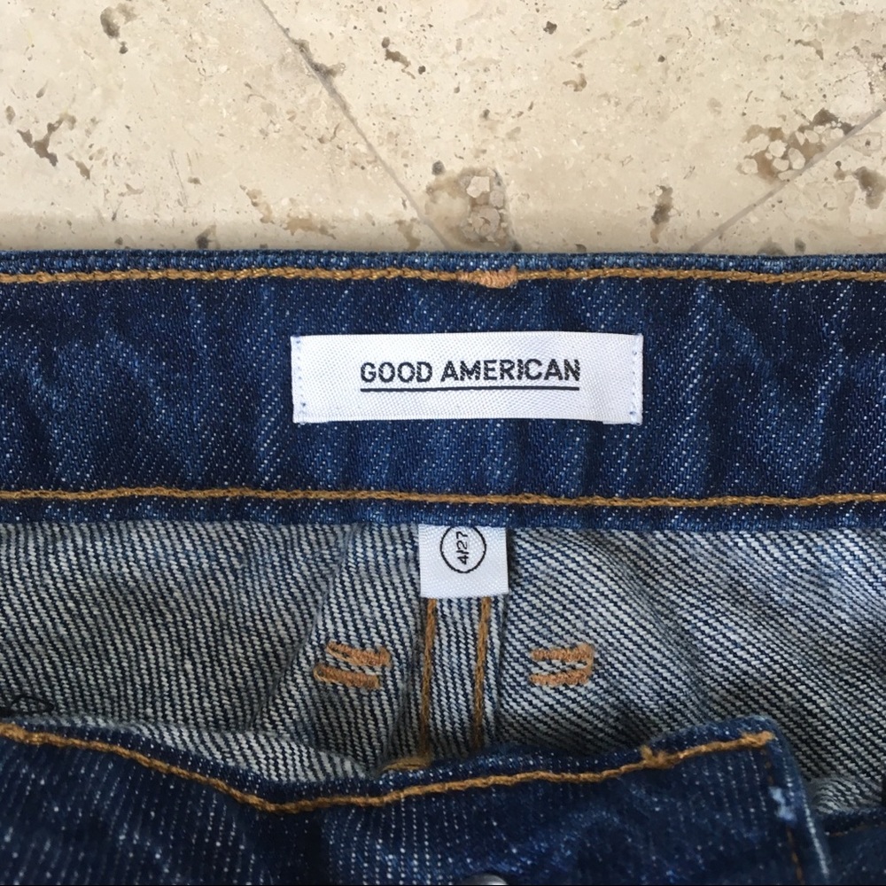 Good American Fishnet Denim Mini Skirt - Picture 7 of 7